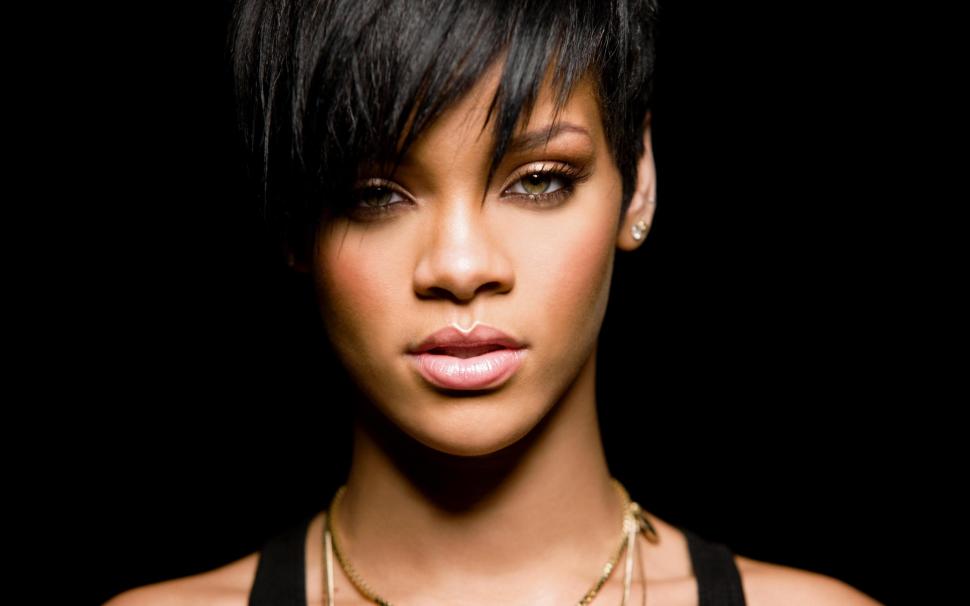 Rihanna, brunette,  face, dark background, look wallpaper,rihanna HD wallpaper,brunette HD wallpaper, face HD wallpaper,dark background HD wallpaper,look HD wallpaper,2560x1600 wallpaper